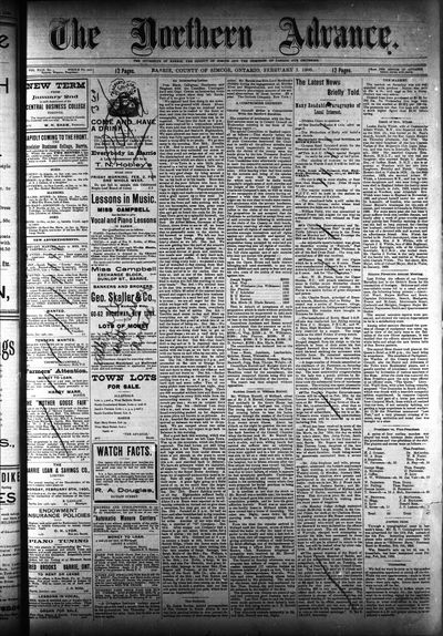 Northern Advance, 1 Feb 1900