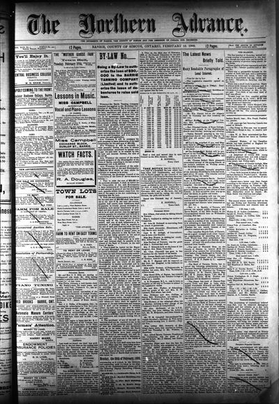 Northern Advance, 15 Feb 1900