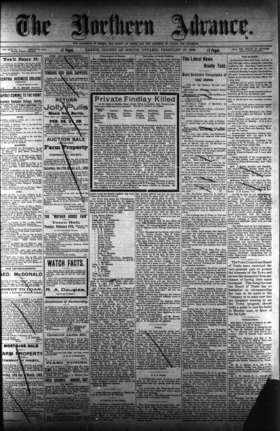 Northern Advance, 22 Feb 1900