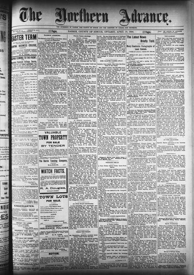 Northern Advance, 19 Apr 1900