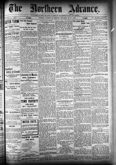 Northern Advance, 3 May 1900