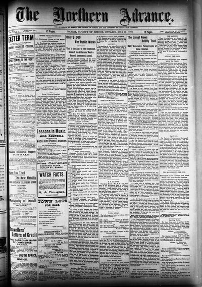 Northern Advance, 10 May 1900