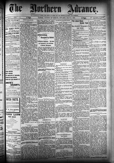 Northern Advance, 31 May 1900