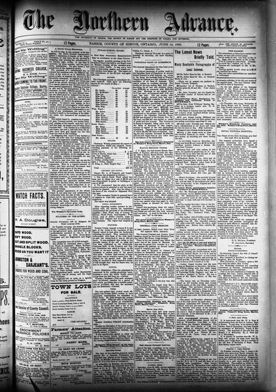 Northern Advance, 14 Jun 1900