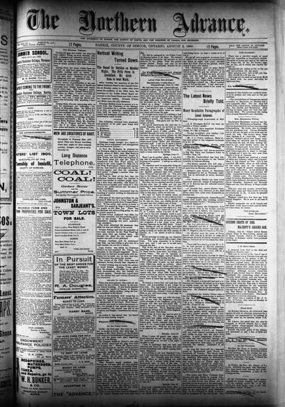 Northern Advance, 2 Aug 1900