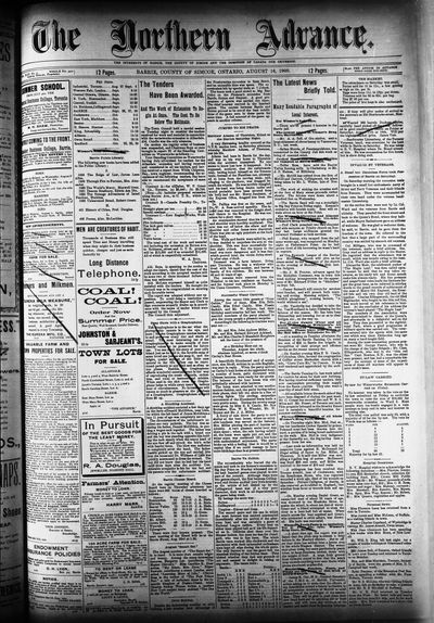 Northern Advance, 16 Aug 1900