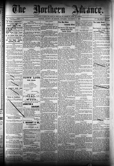 Northern Advance, 6 Dec 1900