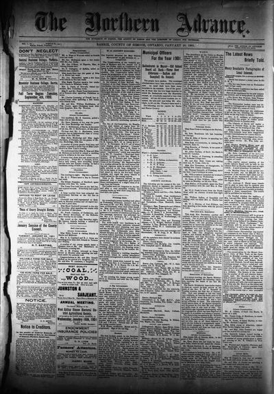 Northern Advance, 10 Jan 1901