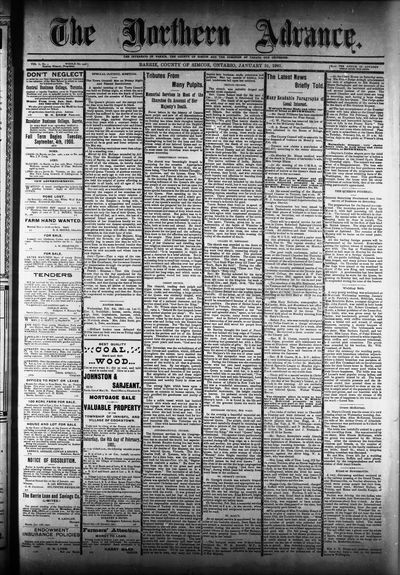 Northern Advance, 31 Jan 1901