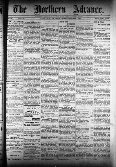 Northern Advance, 7 Feb 1901