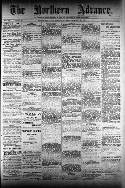 Northern Advance, 28 Feb 1901