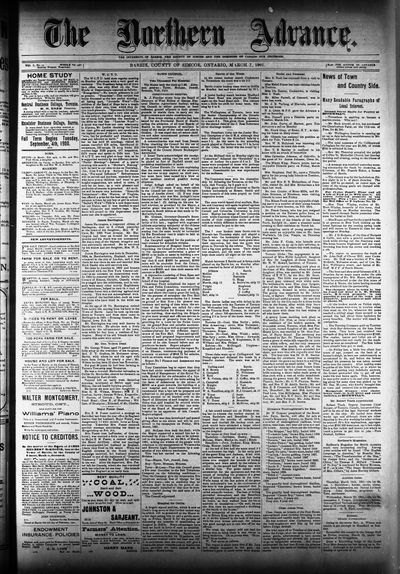 Northern Advance, 7 Mar 1901