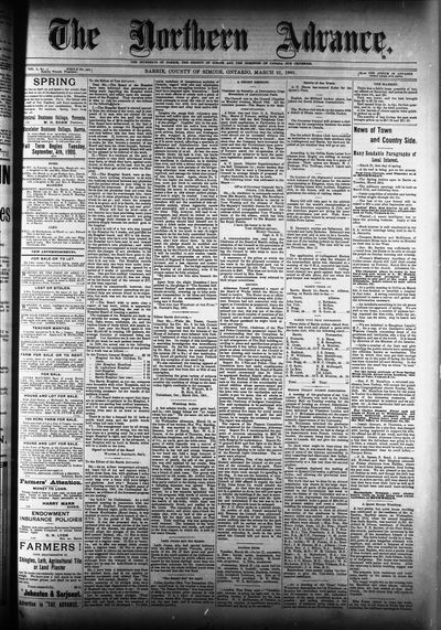 Northern Advance, 21 Mar 1901