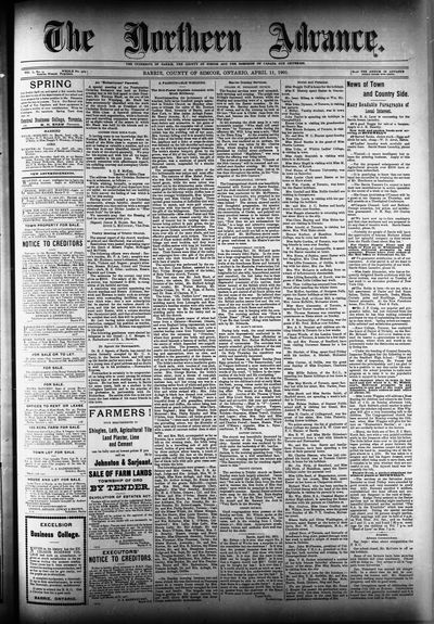 Northern Advance, 11 Apr 1901