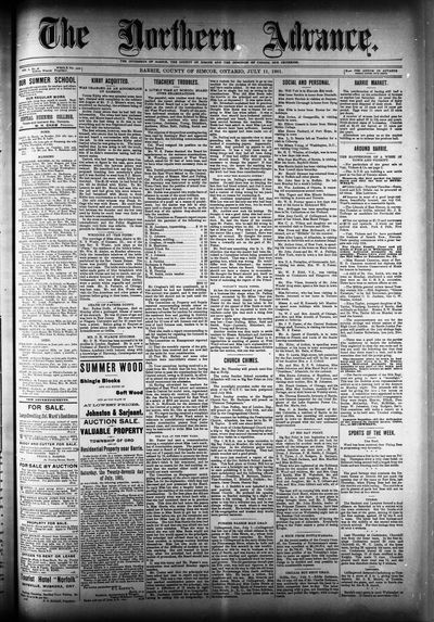 Northern Advance, 11 Jul 1901