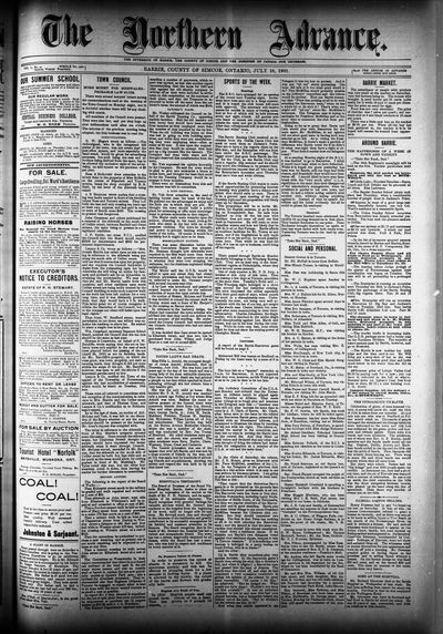 Northern Advance, 18 Jul 1901