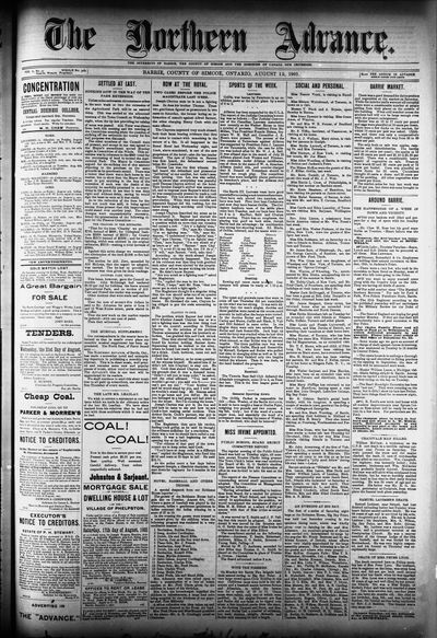 Northern Advance, 15 Aug 1901