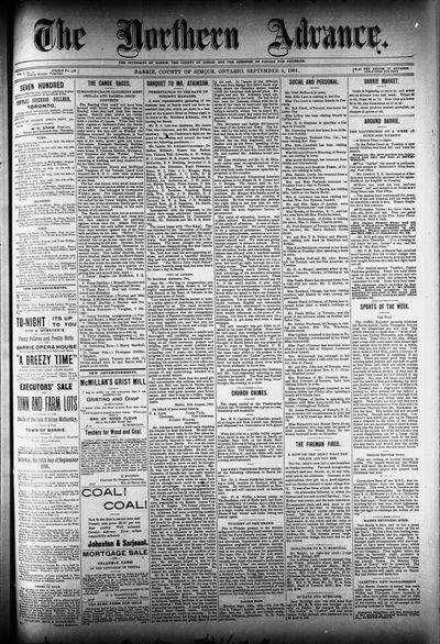 Northern Advance, 5 Sep 1901