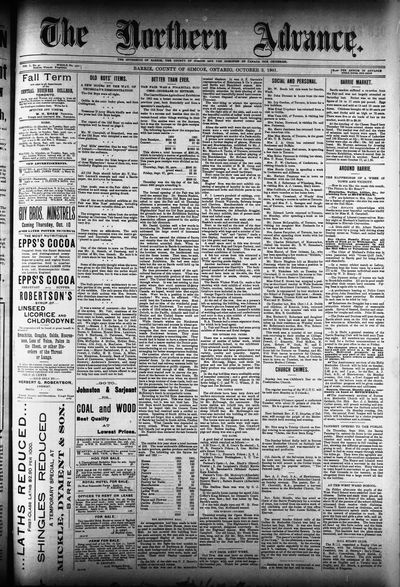 Northern Advance, 3 Oct 1901