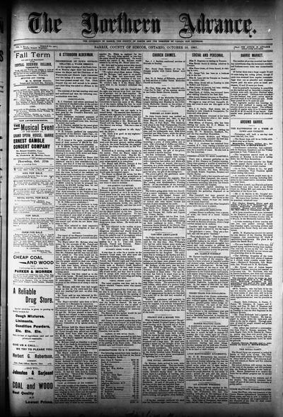 Northern Advance, 10 Oct 1901