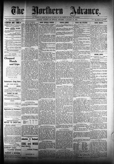 Northern Advance, 30 Jan 1902