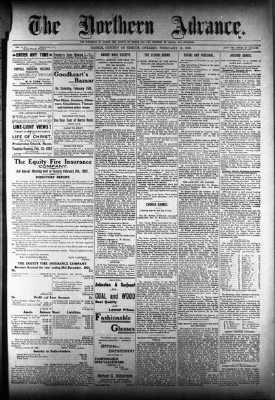 Northern Advance, 13 Feb 1902