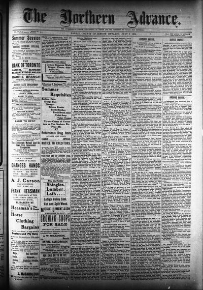 Northern Advance, 3 Jul 1902