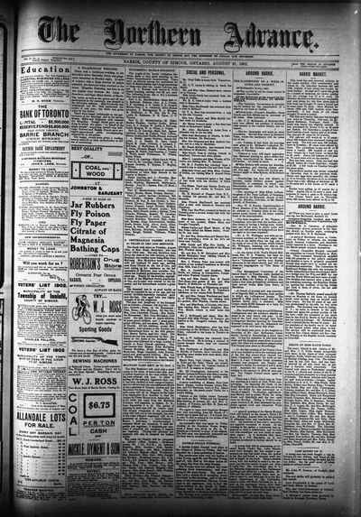 Northern Advance, 21 Aug 1902