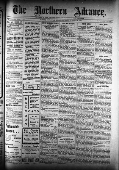 Northern Advance, 9 Oct 1902