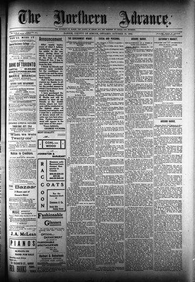 Northern Advance, 16 Oct 1902