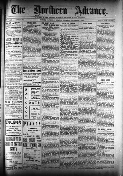 Northern Advance, 6 Nov 1902