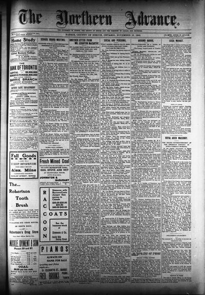 Northern Advance, 13 Nov 1902