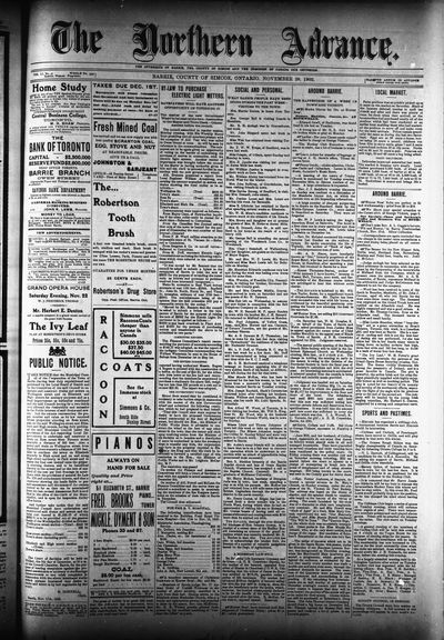 Northern Advance, 20 Nov 1902