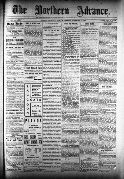 Northern Advance, 27 Nov 1902