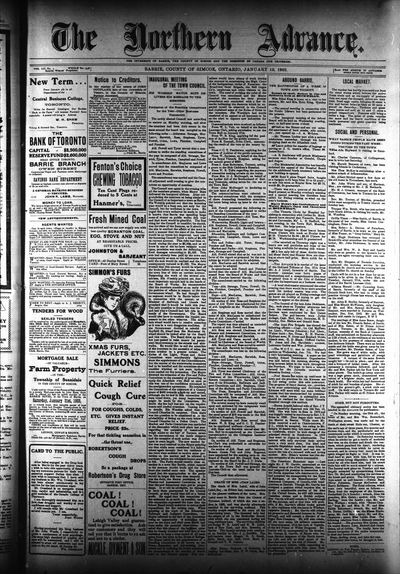 Northern Advance, 15 Jan 1903