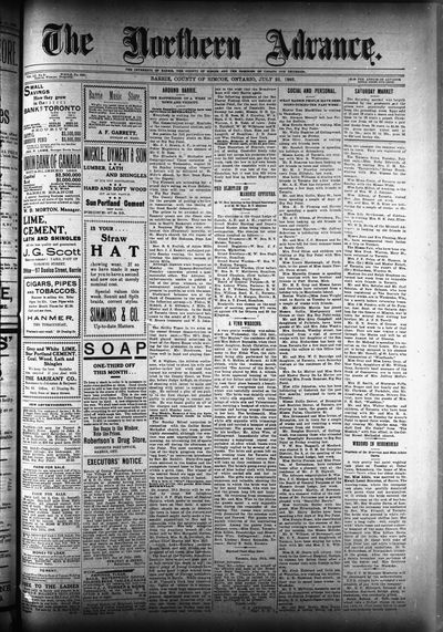 Northern Advance, 23 Jul 1903