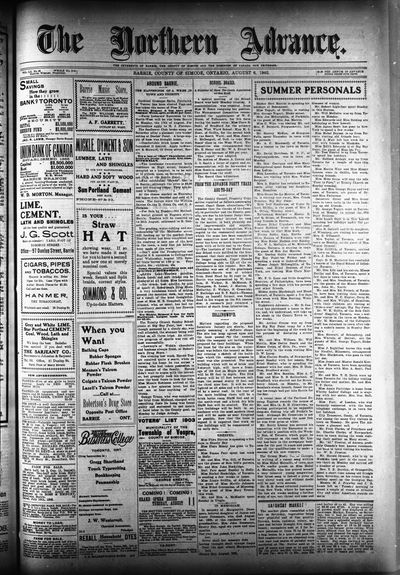 Northern Advance, 6 Aug 1903