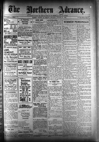 Northern Advance, 13 Aug 1903