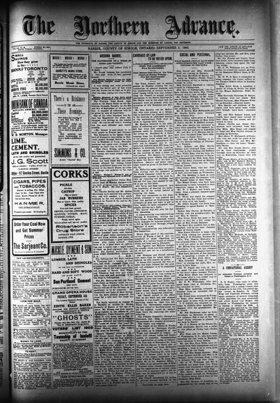 Northern Advance, 3 Sep 1903