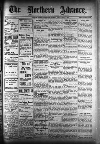 Northern Advance, 17 Sep 1903