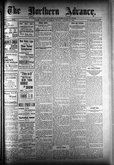 Northern Advance, 22 Oct 1903