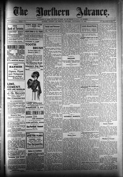 Northern Advance, 26 Nov 1903