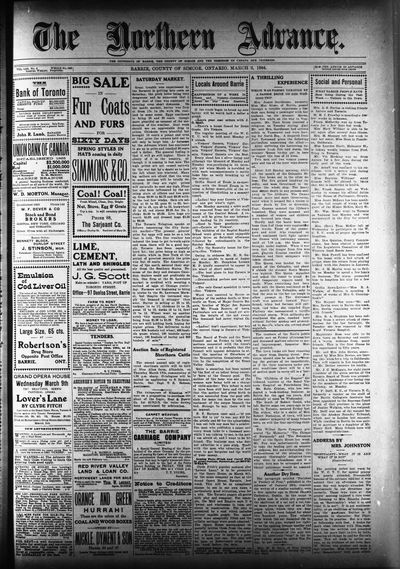 Northern Advance, 3 Mar 1904