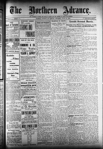 Northern Advance, 30 Jun 1904