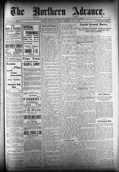 Northern Advance, 7 Jul 1904