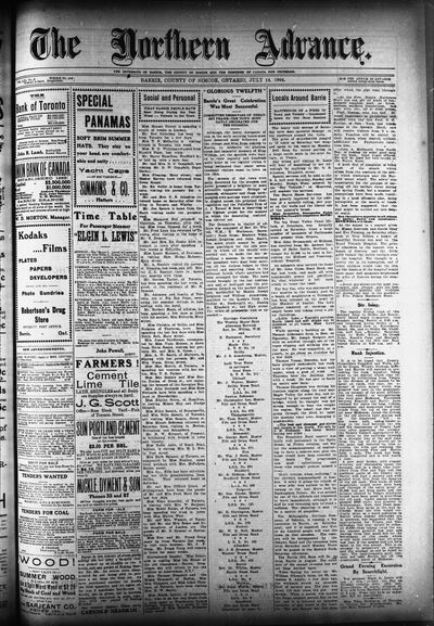 Northern Advance, 14 Jul 1904