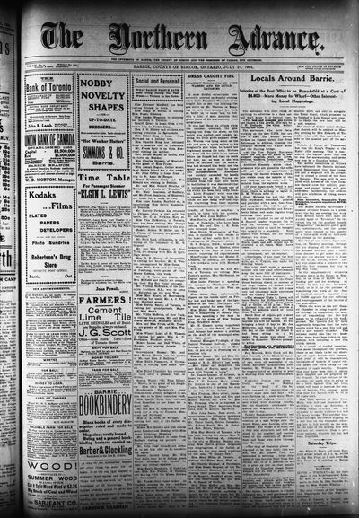 Northern Advance, 28 Jul 1904