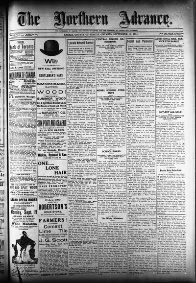 Northern Advance, 15 Sep 1904