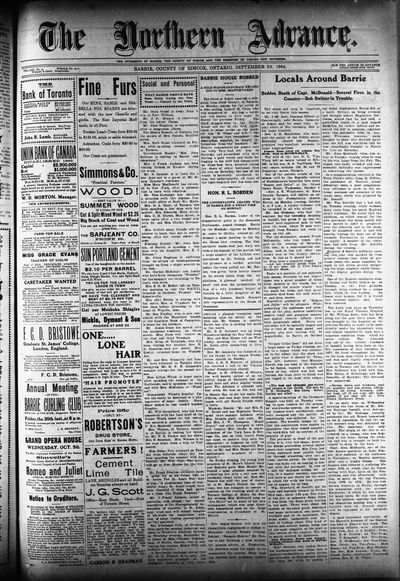 Northern Advance, 29 Sep 1904