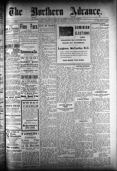 Northern Advance, 6 Oct 1904